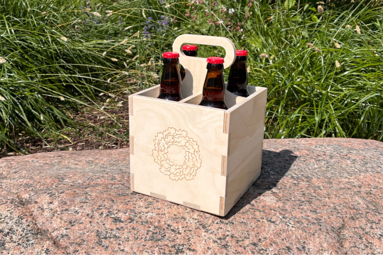 Beer bottle box Līgo crown light